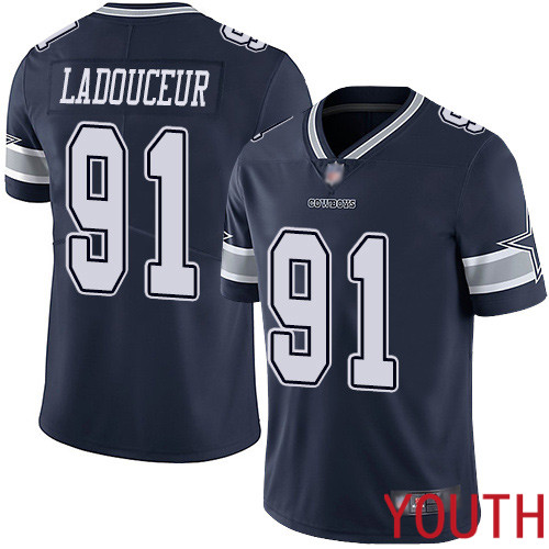 Youth Dallas Cowboys Limited Navy Blue L. P. Ladouceur Home #91 Vapor Untouchable NFL Jersey->youth nfl jersey->Youth Jersey